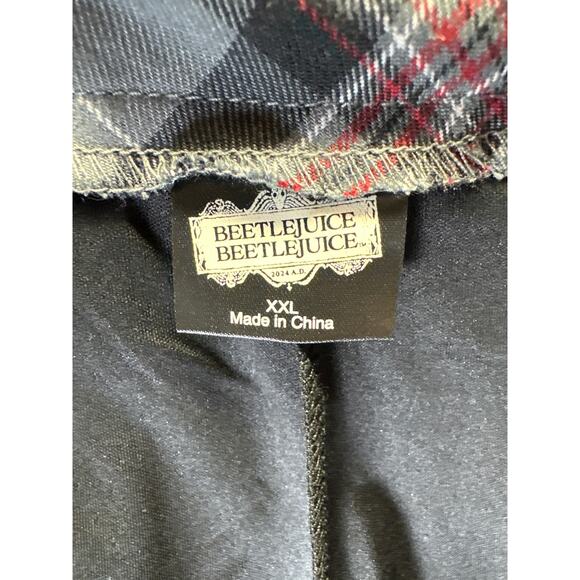 Beetlejuice Gray Plaid Skirt XXL Target Exclusive NWT Gothic Punk Mini Skater - Picture 4 of 6